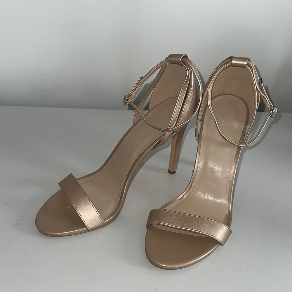 Elegant Gold High Heel Sandals